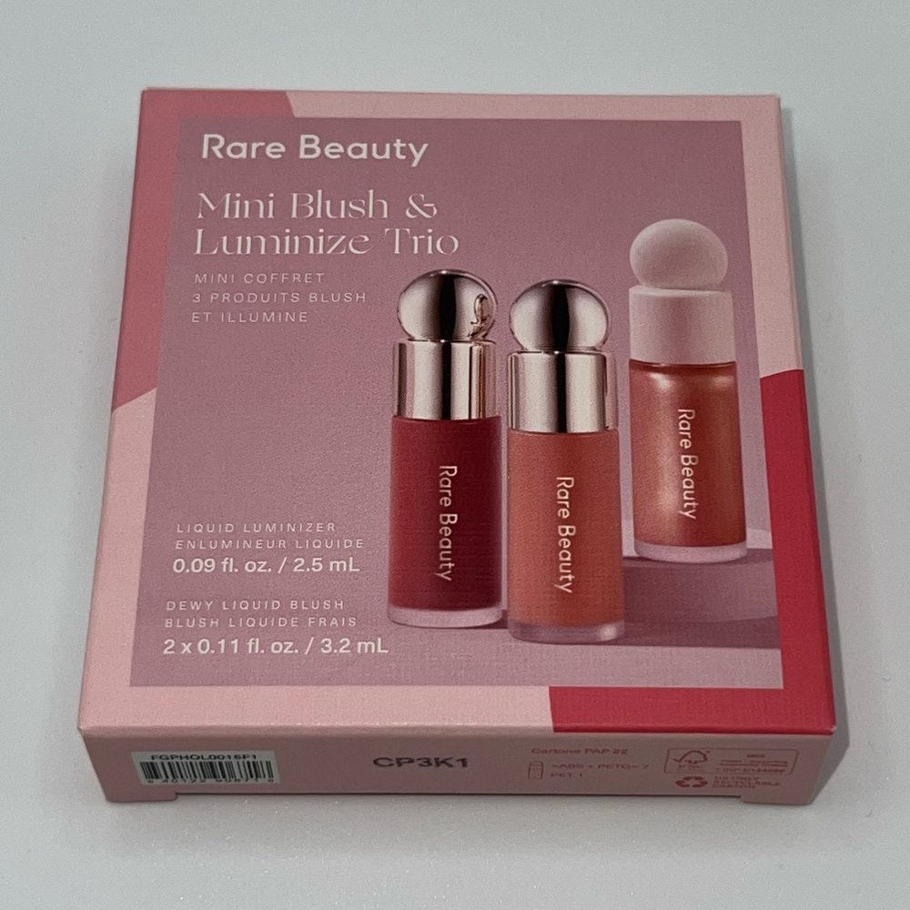 Rare Beauty Mini Blush & Luminize Trio